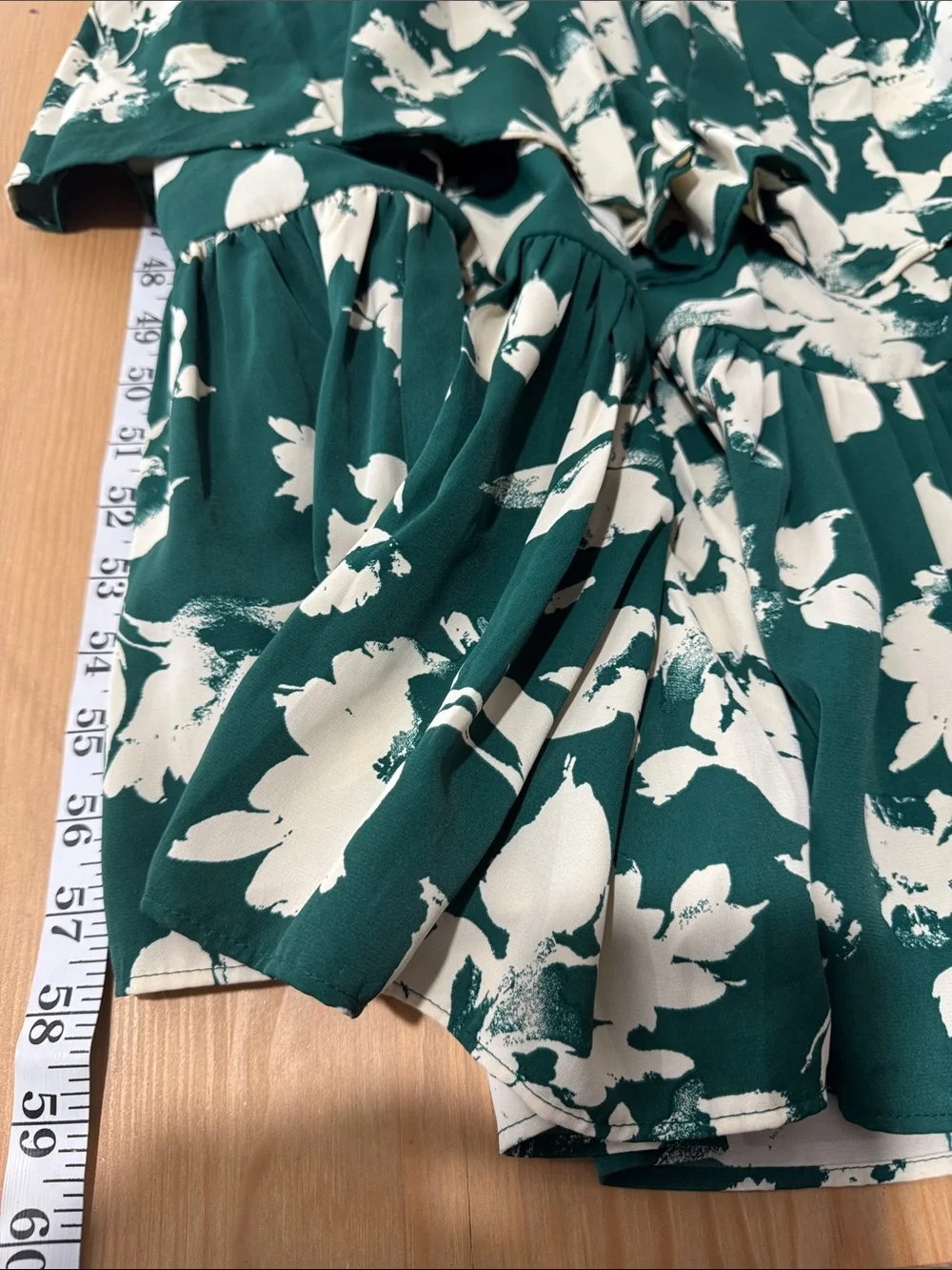 Abercrombie & Fitch floral maxi dress M satin formal tiered green cottagecore